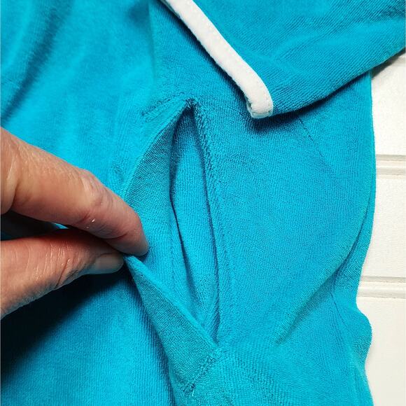 Lands End Kids Hooded Terry Cloth Swimsuit Cover-Up Dress - Picture 4 of 4